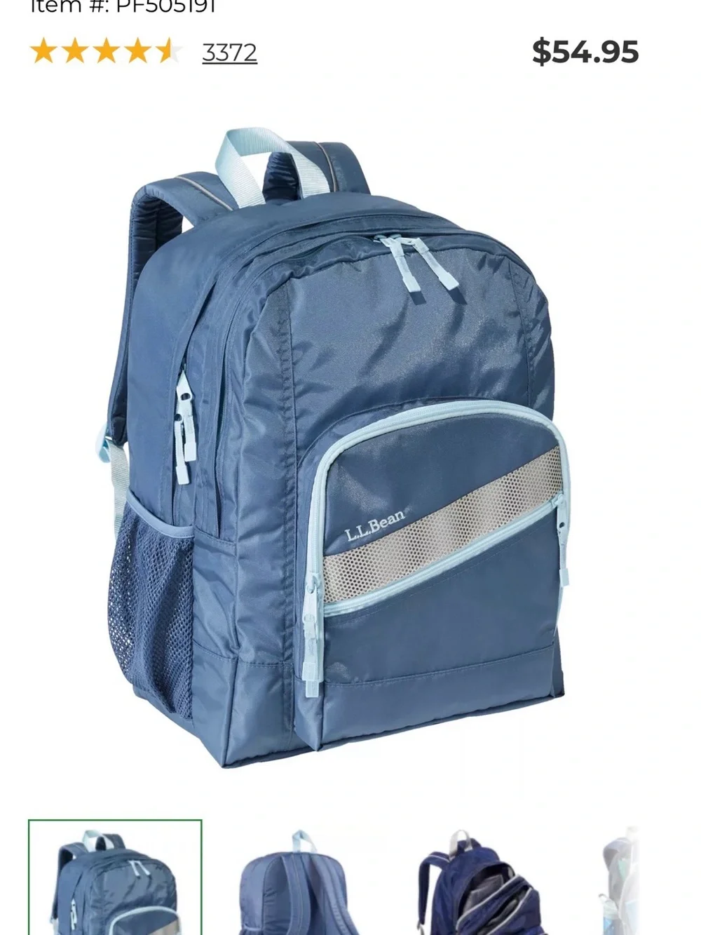 L.L.Bean Deluxe Book Pack®, 37L in Moonlight Blue